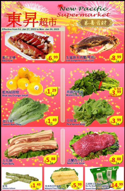 New Pacific Supermarket Flyer January 27 to 30