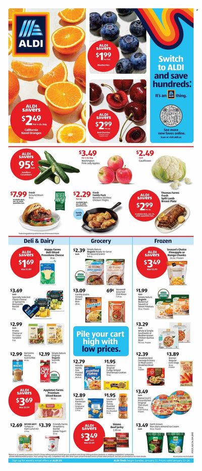ALDI (MI, MN, NJ, NY, PA, VT) Weekly Ad Flyer Specials January 22 to January 28, 2023
