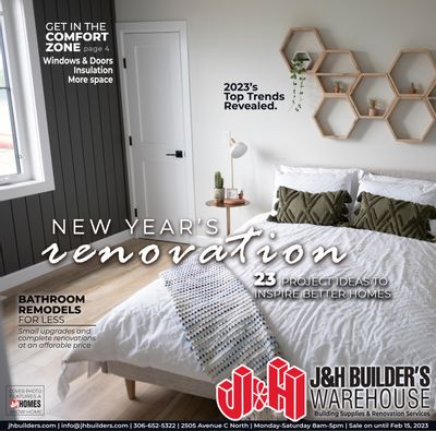 J&H Builder's Warehouse Flyer January 26 to February 15