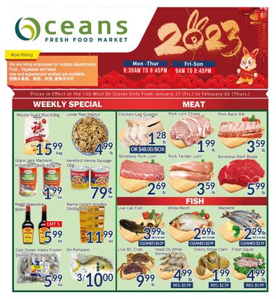 Oceans Fresh Food Market (West Dr., Brampton) Flyer January 27 to February 2