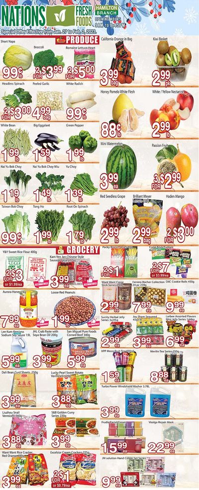 Nations Fresh Foods (Hamilton) Flyer January 27 to February 2 Nations Fresh Foods (Hamilton) Flyer January 27 to February 2