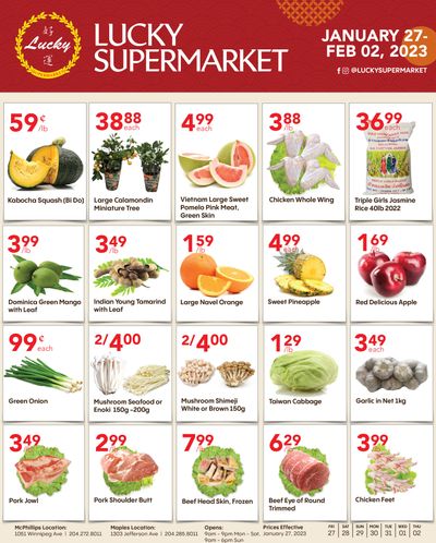 Lucky Supermarket (Winnipeg) Flyer January 27 to February 2