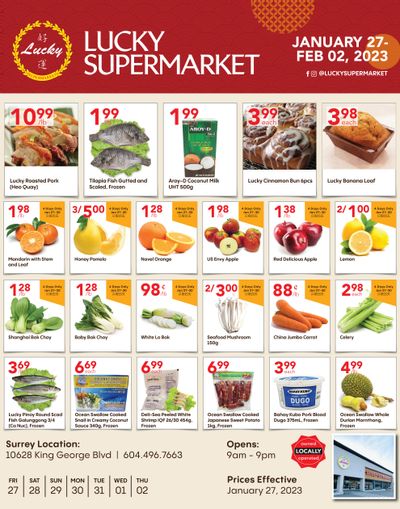 Lucky Supermarket (Surrey) Flyer January 27 to February 2