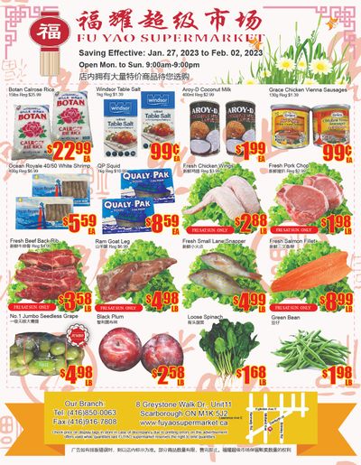 Fu Yao Supermarket Flyer January 27 to February 2