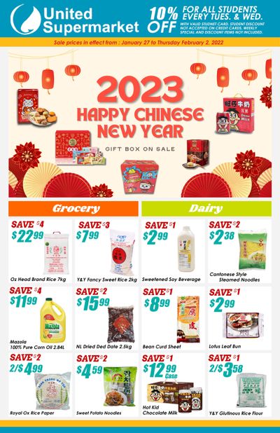 United Supermarket Flyer January 27 to February 2