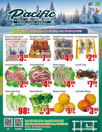Pacific Fresh Food Market (North York) Flyer January 27 to February 2