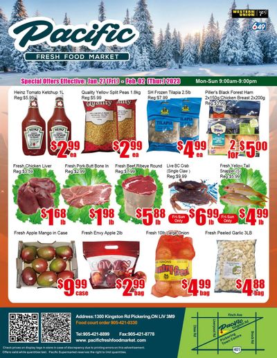 Pacific Fresh Food Market (Pickering) Flyer January 27 to February 2