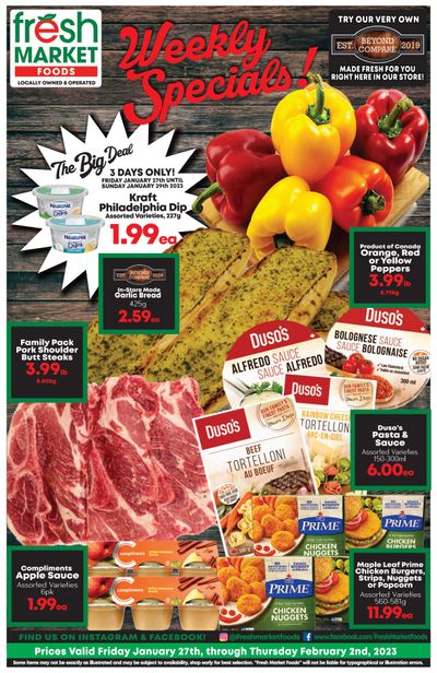 Fresh Market Foods Flyer January 27 to February 2