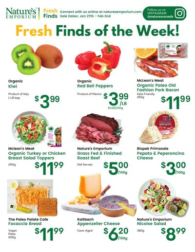 Nature's Emporium Weekly Flyer January 27 to February 2