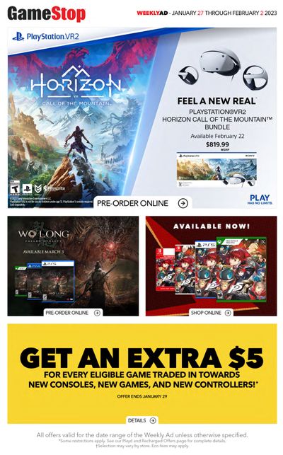 GameStop Flyer January 27 to February 2
