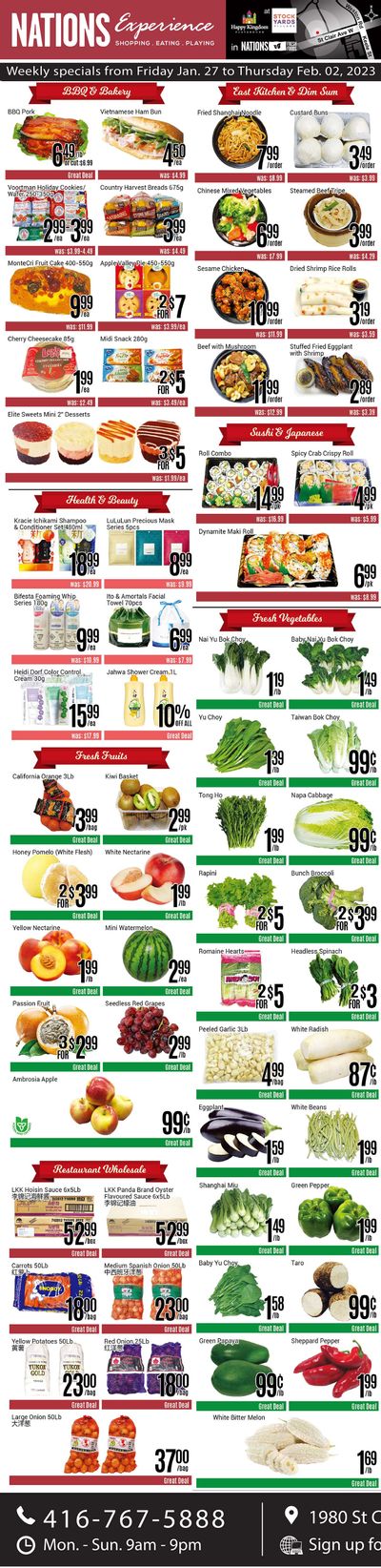 Nations Fresh Foods (Toronto) Flyer January 27 to February 2