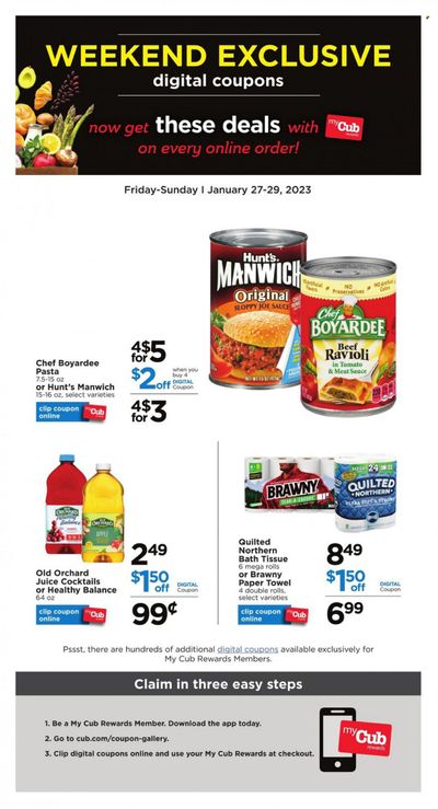 Cub Foods (MN) Weekly Ad Flyer Specials January 27 to January 29, 2023
