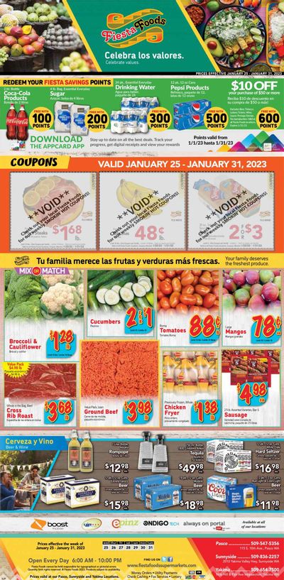 Fiesta Foods SuperMarkets (WA) Weekly Ad Flyer Specials January 25 to January 31, 2023