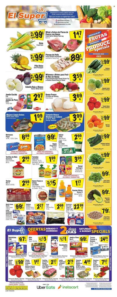 El Super (NV) Weekly Ad Flyer Specials January 25 to January 31, 2023