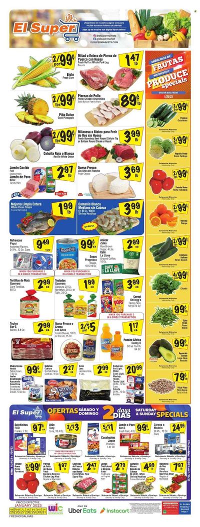 El Super (CA) Weekly Ad Flyer Specials January 25 to January 31, 2023