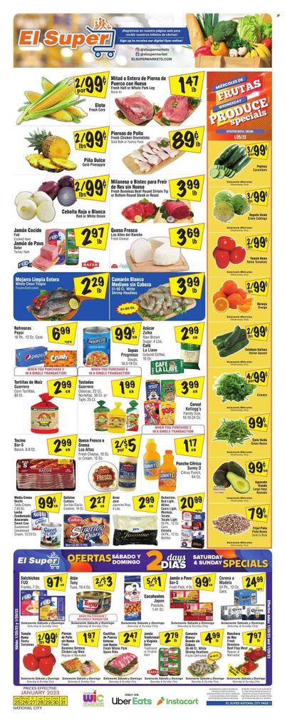 El Super (CA) Weekly Ad Flyer Specials January 25 to January 31, 2023
