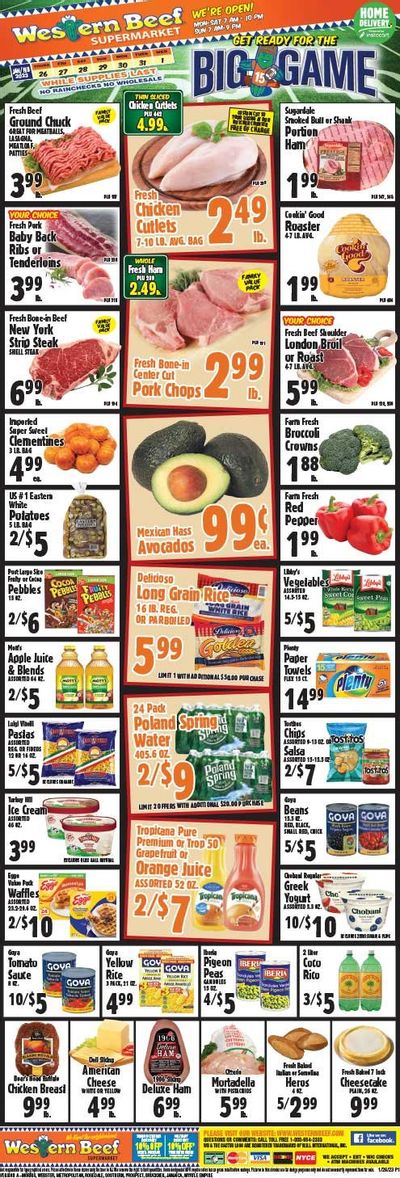 Western Beef (FL, NY) Weekly Ad Flyer Specials January 26 to February 1, 2023