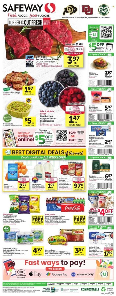 Safeway (CO) Weekly Ad Flyer Specials January 25 to January 31, 2023