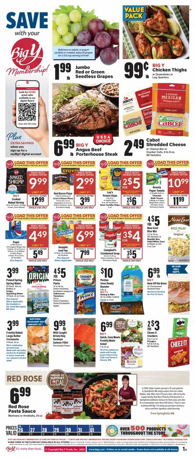 Big Y (MA) Weekly Ad Flyer Specials January 26 to February 1, 2023