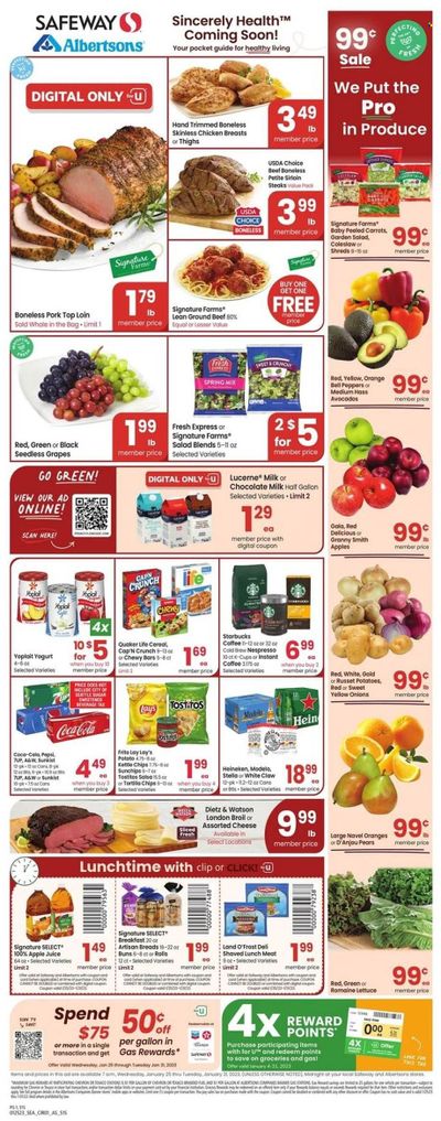 Safeway (WA) Weekly Ad Flyer Specials January 25 to January 31, 2023