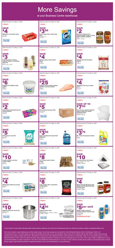 Costco Business Centre (Scarborough, ON) Instant Savings Flyer April 27 to May 10