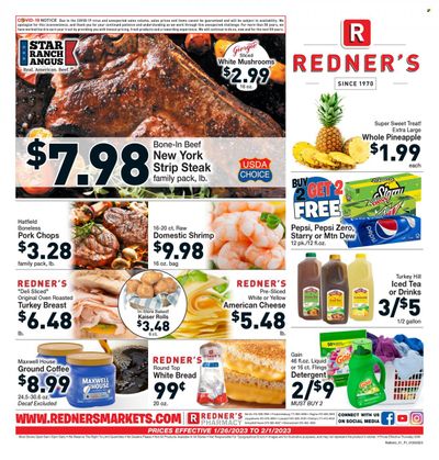 Redner's Markets (DE, MD, PA) Weekly Ad Flyer Specials January 26 to February 1, 2023