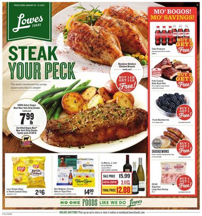 Lowes Foods (NC, SC) Weekly Ad Flyer Specials January 25 to January 31, 2023
