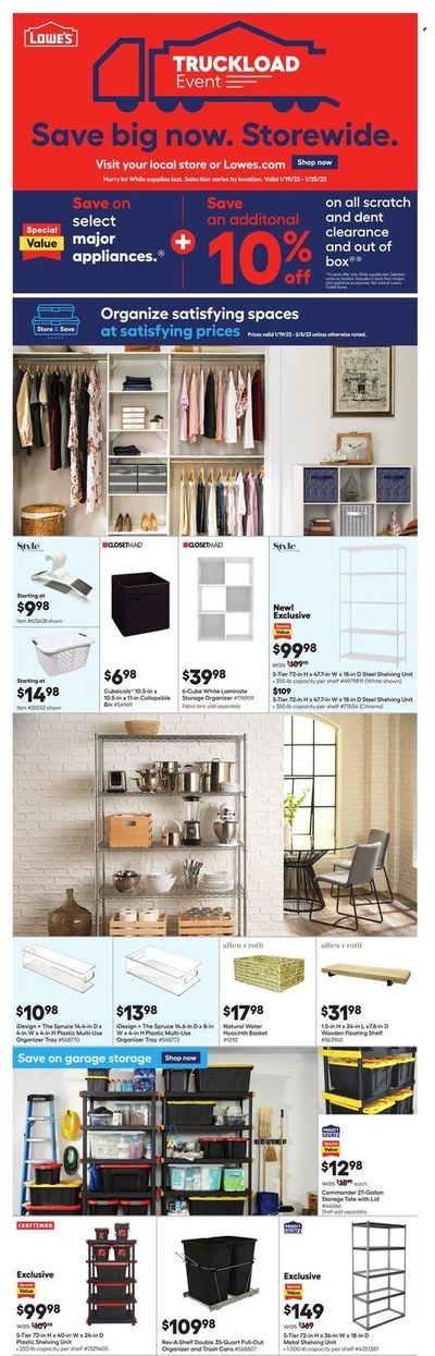 Lowe's Weekly Ad Flyer Specials January 19 to February 8, 2023