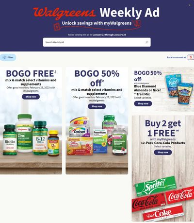 Walgreens Weekly Ad Flyer Specials January 22 to January 28, 2023