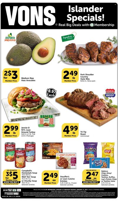 Vons (CA) Weekly Ad Flyer Specials January 25 to January 31, 2023 Vons (CA) Weekly Ad Flyer Specials January 25 to January 31, 2023