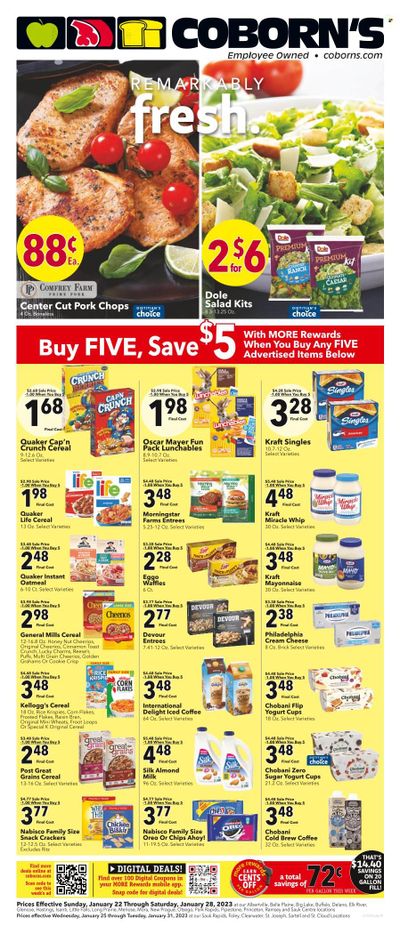 Coborn's (MN, SD) Weekly Ad Flyer Specials January 22 to January 28, 2023