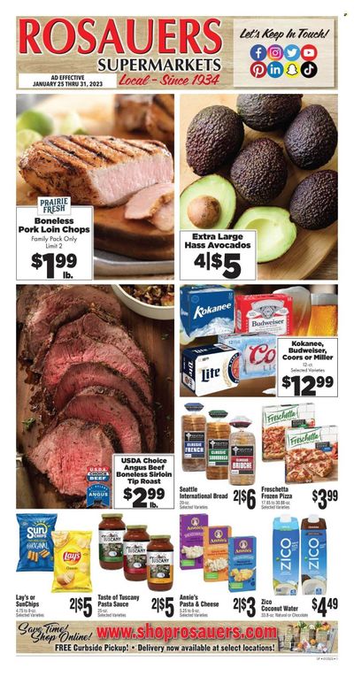Rosauers (ID, MT, OR, WA) Weekly Ad Flyer Specials January 25 to January 31, 2023
