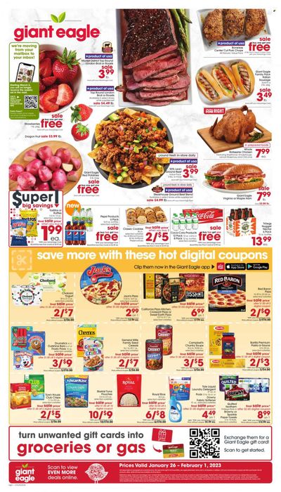 Giant Eagle (OH, PA) Weekly Ad Flyer Specials January 26 to February 1, 2023