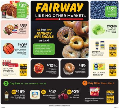 Fairway Market (CT, NJ, NY) Weekly Ad Flyer Specials January 27 to February 2, 2023