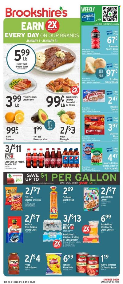 Brookshires (AR, LA, TX) Weekly Ad Flyer Specials January 25 to January 31, 2023