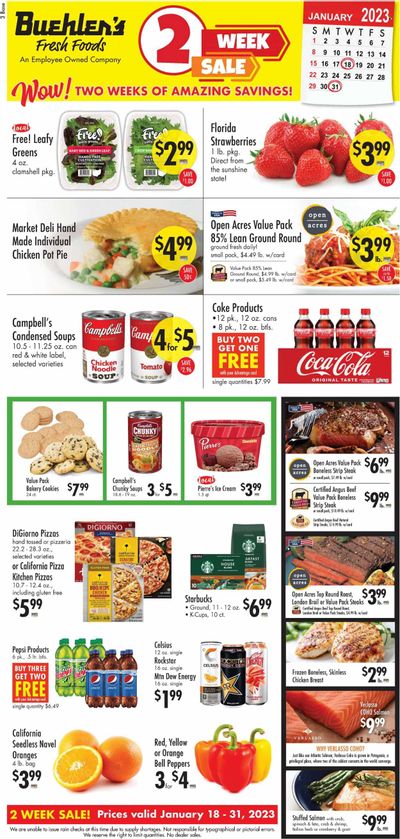 Buehler's (OH) Weekly Ad Flyer Specials January 18 to January 31, 2023