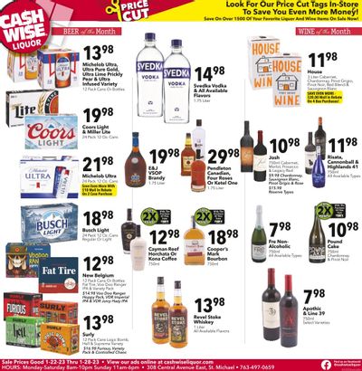 Cash Wise Liquor Only (MN) Weekly Ad Flyer Specials January 22 to January 28, 2023