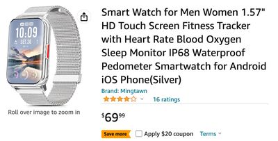 Amazon Canada Deals: Save 29% on Smart Watch with Coupon + 19% on Robot Vacuums and Mop