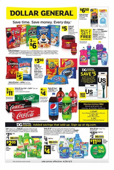 Dollar General Weekly Ad & Flyer April 26 to May 2