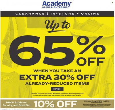Academy Sports + Outdoors Weekly Ad Flyer Specials January 30 to February 26, 2023