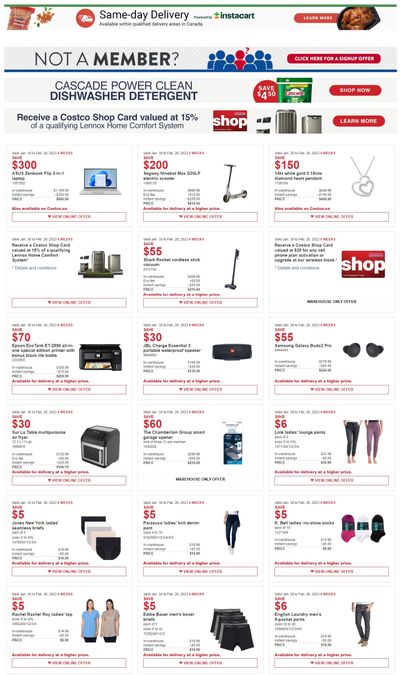Costco (BC) Weekly Savings January 30 to February 26