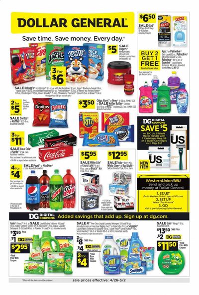Dollar General Weekly Ad & Flyer April 26 to May 2
