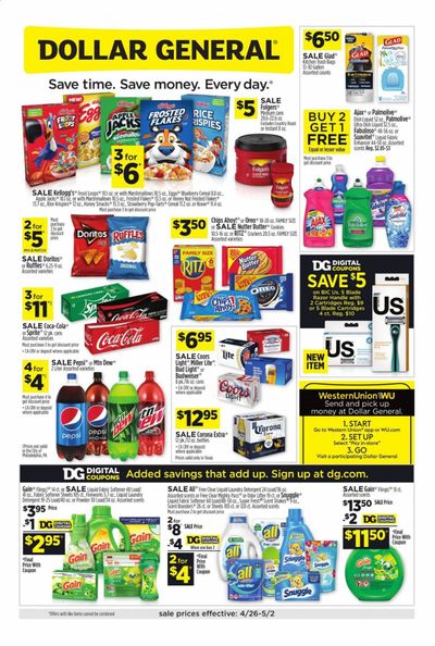 Dollar General Weekly Ad & Flyer April 26 to May 2