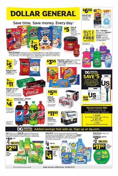 Dollar General Weekly Ad & Flyer April 26 to May 2