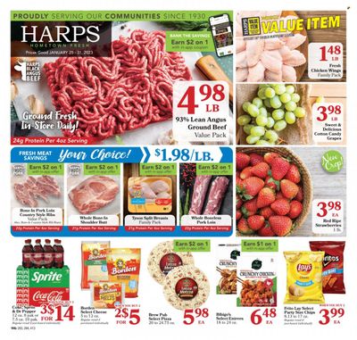 Harps Hometown Fresh (MO) Weekly Ad Flyer Specials January 25 to January 31, 2023
