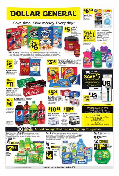 Dollar General Weekly Ad & Flyer April 26 to May 2