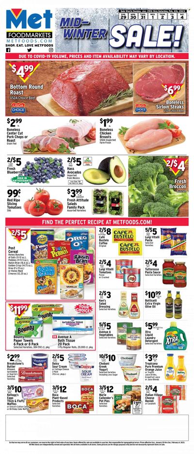 Met Foodmarkets Weekly Ad Flyer Specials January 29 to February 4, 2023