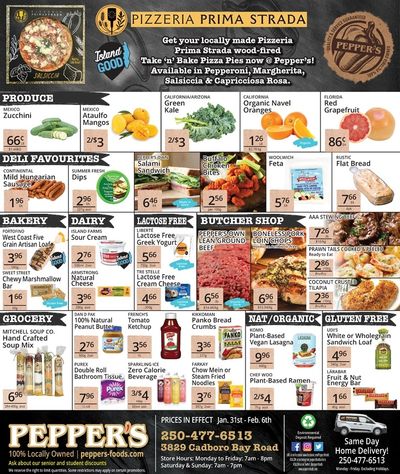 Pepper's Foods Flyer January 31 to February 6