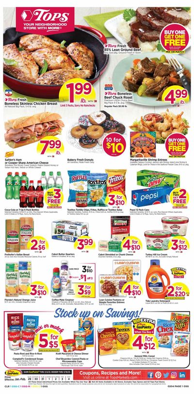 Tops Weekly Ad Flyer Specials January 29 to February 4, 2023