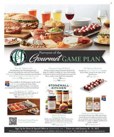 AJ's Fine Foods (AZ) Weekly Ad Flyer Specials January 18 to January 31, 2023